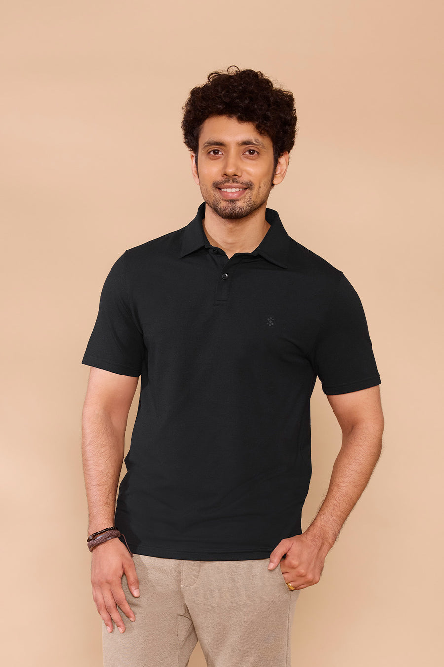 classic polo black t shirt