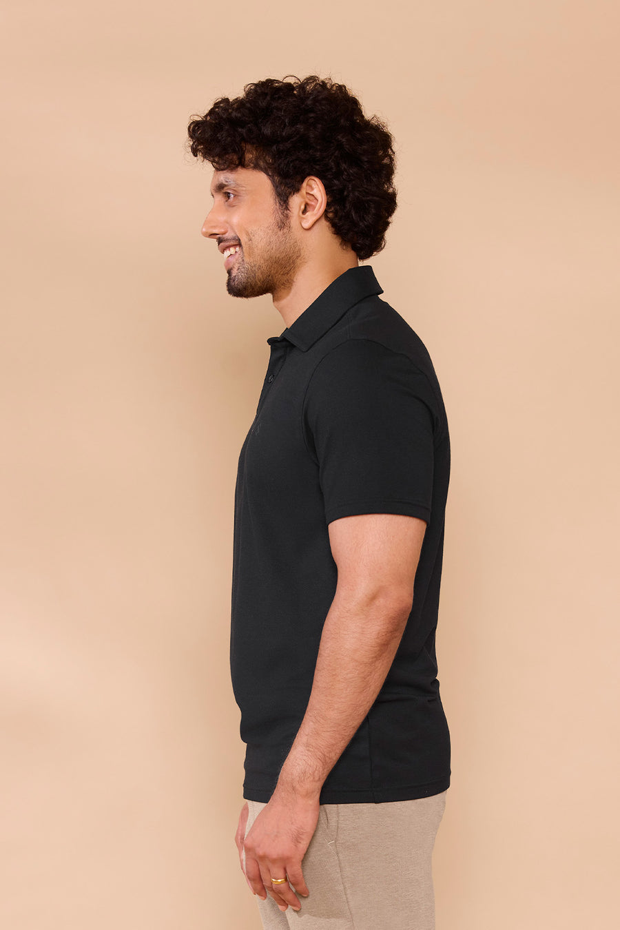 classic polo black t shirt