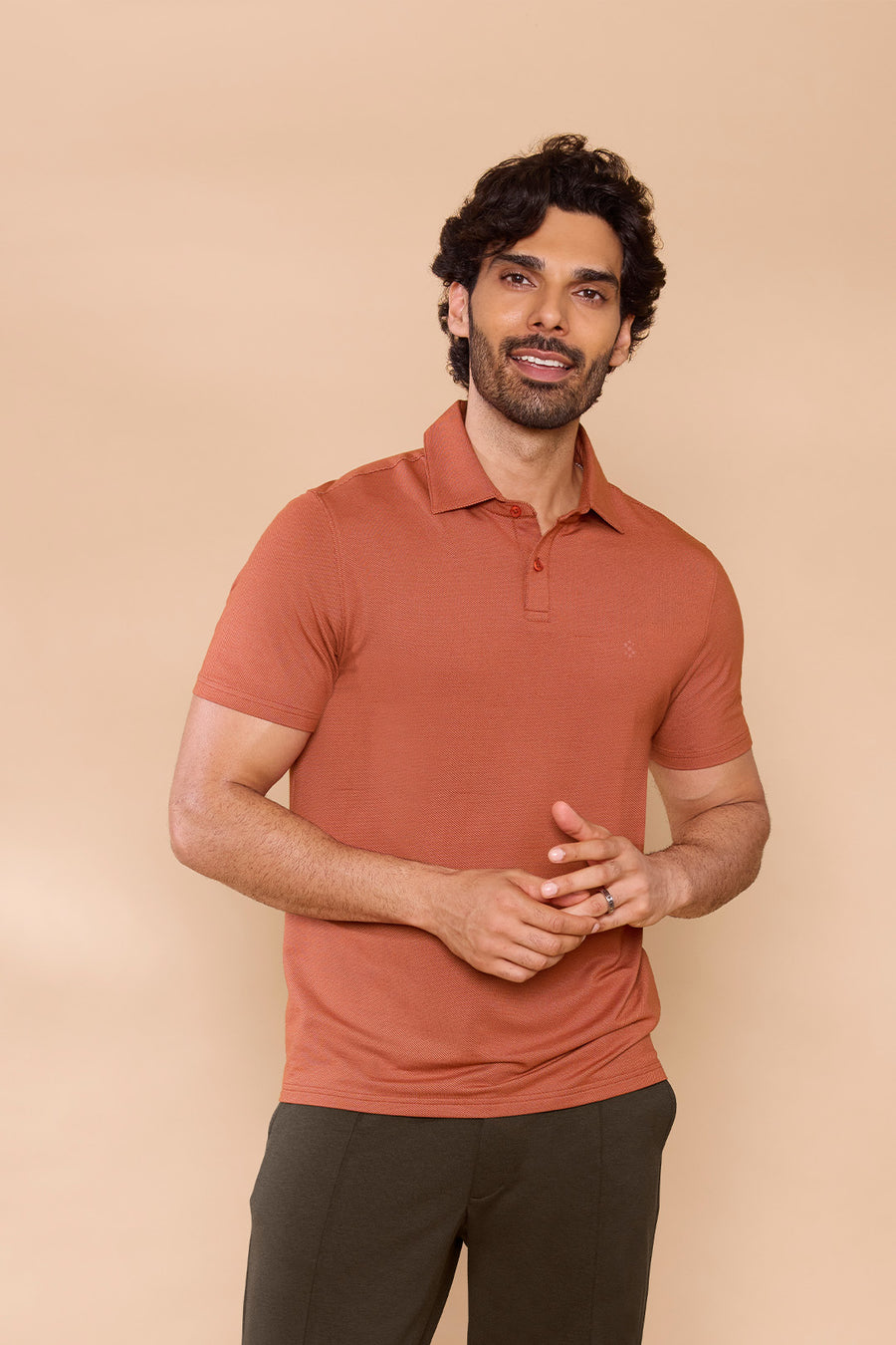 classic polo tshirt orange