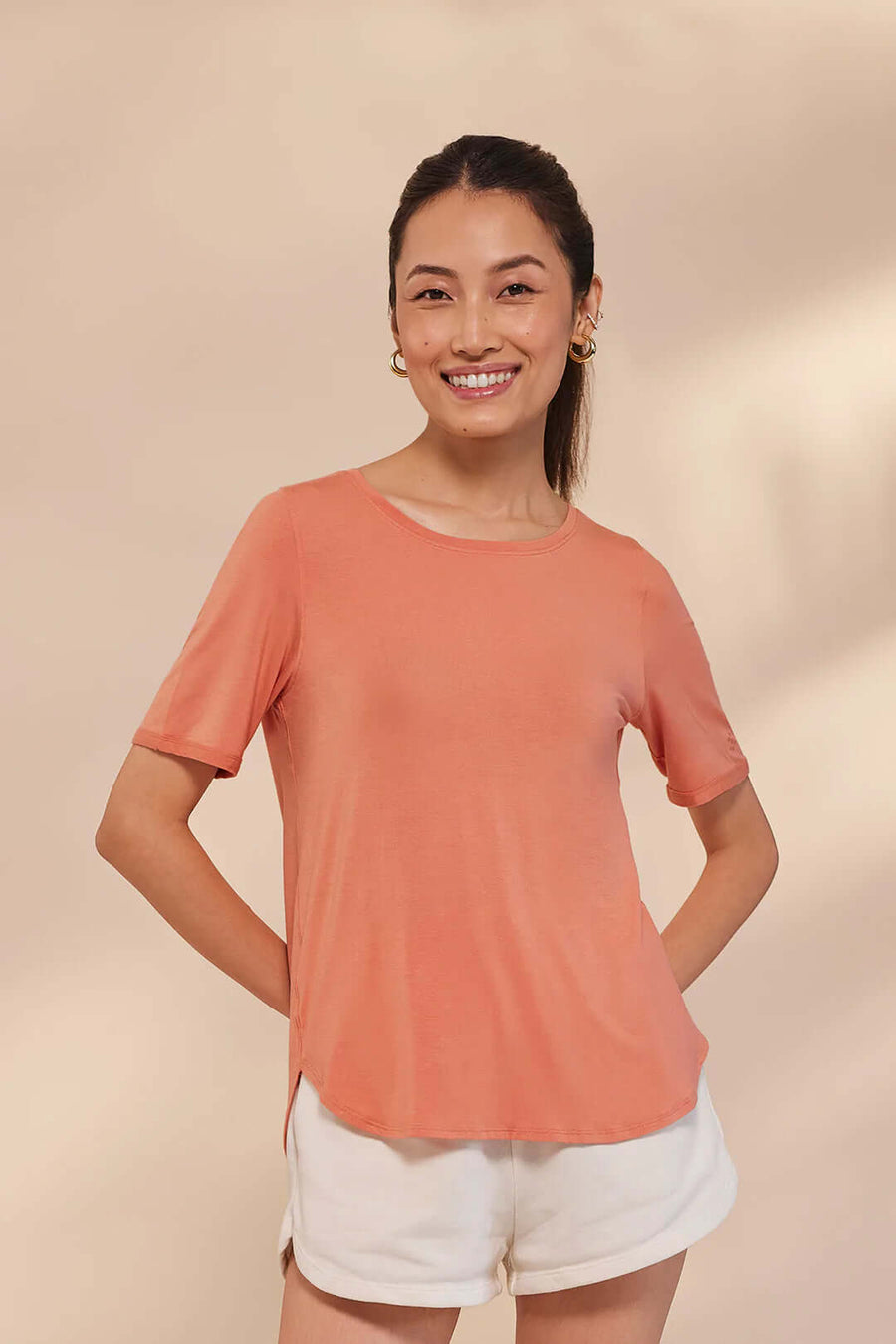 Free & Fluid T-shirt Peach - Sensing