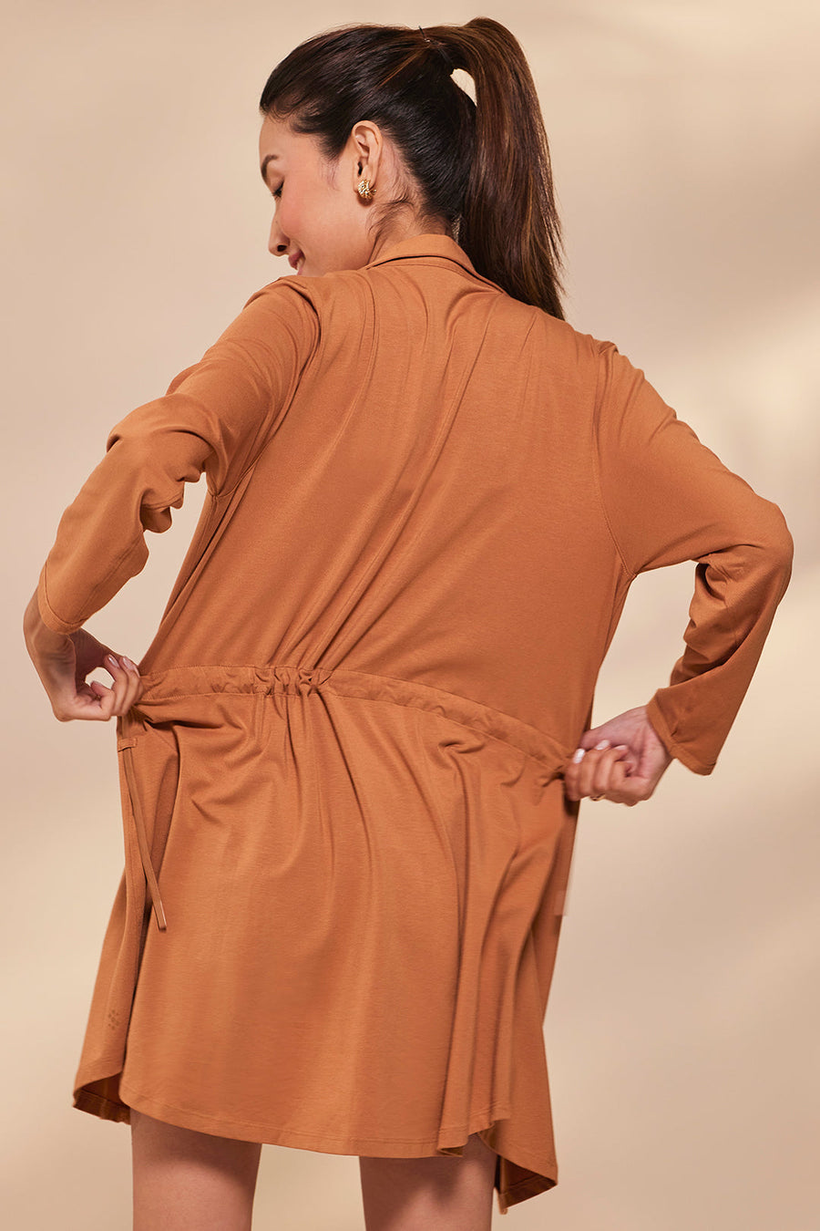 Go With The Flow Top Brown - Sensing