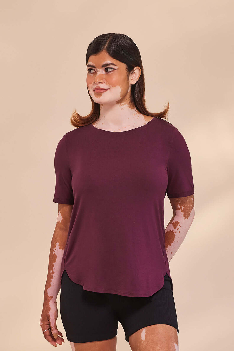 Free & Fluid T-shirt Wine - Sensing